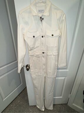 Rivet Utility White Powerhouse Jumpsuit Size XS